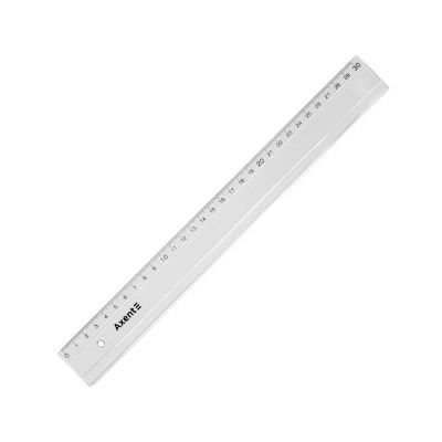 Линейка пластиковая, 30 см, прозрачная