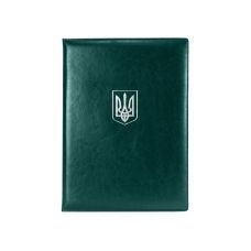 Папка тиснення "ГЕРБ (тризуб)", Nebraska, зелений (срібло)