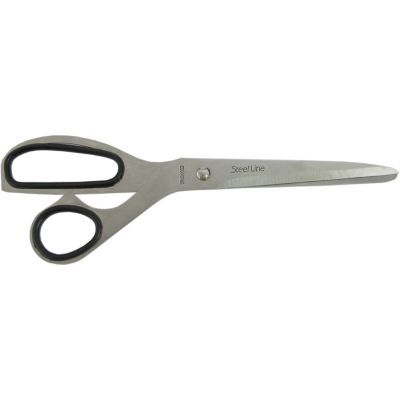 Ножницы 20см цельнометаллические с резиновыми вставками (E40424)