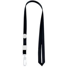 Шнурок для бейджа с пласт. карабином, черный, 4531 Шнурок для бейджа с пласт. карабином, черный, 4531