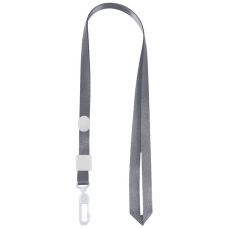 Шнурок для бейджа с пласт. карабином, серый, 4531 Шнурок для бейджа с пласт. карабином, серый, 4531