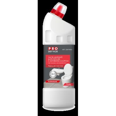 Засіб мийний для унітазів з активним хлором 1л (12шт/ящ)