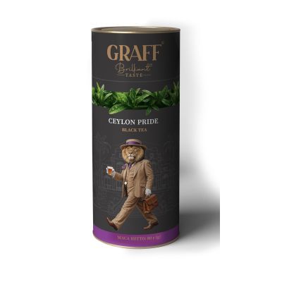 Чай чорний листовий 80 г, тубус, "Ceylon pride /Гордість Цейлону" GRAFF