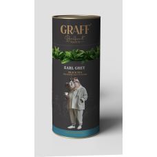 Чай чорний байховий з ароматом бергамоту, листовий 80 г, тубус, "Earl Grey/Ерлгрей" GRAFF