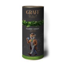Чай байховий зелений листовий 80 г, тубус, "Green Classic/Класичний зелений" GRAFF