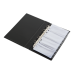 Визитница на 200 визиток на кольцах винил черный (BM.3561-01)