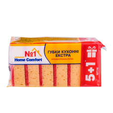 Губки кухонные Home Comfort Extra №1, 6шт