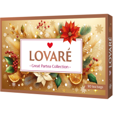 Чай ассорти «Great Party» 18 видов пакетиков по 5 шт, LOVARE