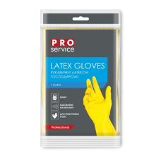 Рукавички універсальні латексні, міцні, розмір M, (120шт/ящ) PRO SERVICE