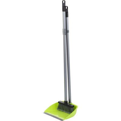 Совок для мусора со щеткой с длинной ручкой Buroclean (10300501)