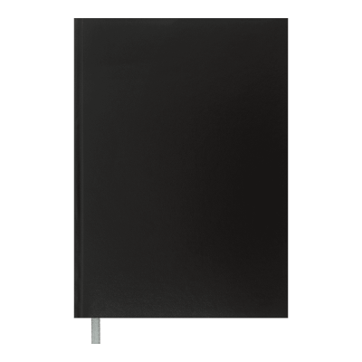 Книга канцелярская OPTIMAL 96 л/кл., А4, черная, бум винил