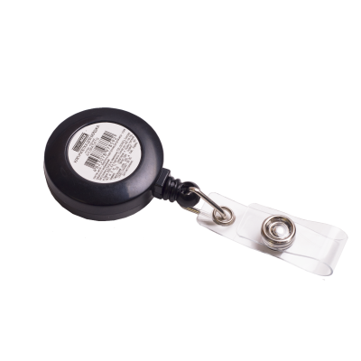 Клип-рулетка для бейджа, черный, 4519