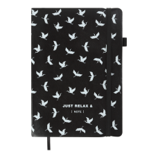 Блокнот деловой RELAX, А5, 96 л., клетка, черный, иск.кожа Блокнот деловой RELAX, А5, 96 л., клетка, черный, иск.кожа