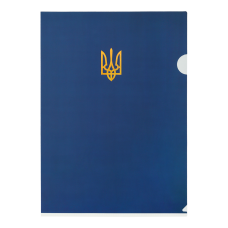Папка-кутик А4, UKRAINE, темно-синя