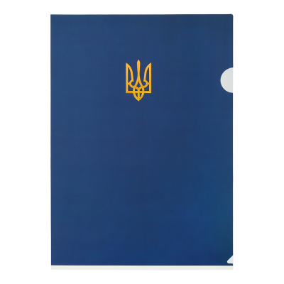 Папка-кутик А4, UKRAINE, темно-синя
