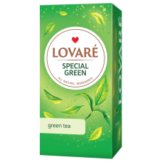 Чай зелений 1.5г*24, пакет, "Special green", LOVARE
