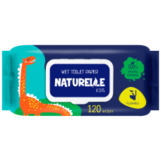 Туалетная бумага влажная Naturelle Kidz 120шт Туалетная бумага влажная Naturelle Kidz 120шт
