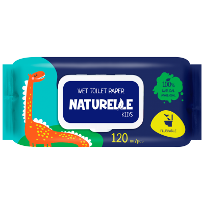 Туалетная бумага влажная Naturelle Kidz 120шт, 