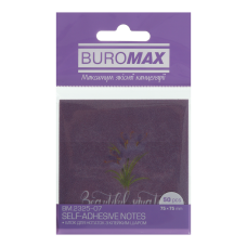 Блок для нотаток з клейким шаром ARABESKI, 75x75мм, 50 арк., блискучий, фіолетовий Блок для нотаток з клейким шаром ARABESKI, 75x75мм, 50 арк., блискучий, фіолетовий