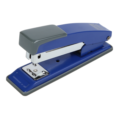 Степлер металлический, JOBMAX, 20 л., (скобы №24; 26), 112х44х34 мм, синий