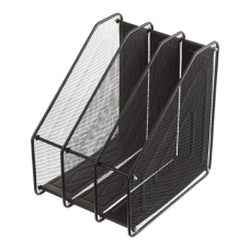 Лоток для паперів вертикальний, металевий, чорний Лоток для паперів вертикальний, металевий, чорний