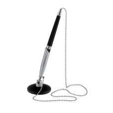 Ручка шарик. на подставке SILVER DeskPen, L2U, 0,7 мм, синие чернила