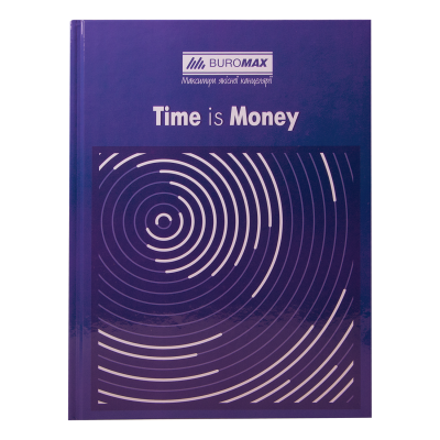 Книга канцелярская TIME IS MONEY, А4, 96 л., клетка, офсет, твердая ламинированная обложка