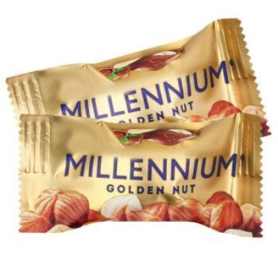 Конфеты Millennium Golden Nut шоколадные с цельным орехом