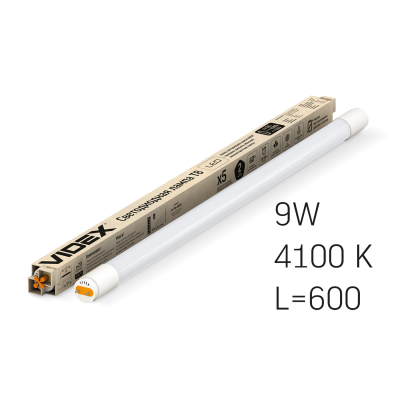 Лампа LED, 9W, 0.6M, 4100K, 220V, VIDEX