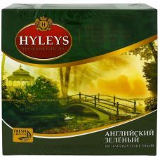 Чай зеленый в пакетиках Hyleys Английский зеленый чай 100 шт х 2 г