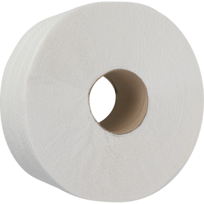 Бумага туалетная 2-слойная, 12 рул, Джамбо, 100м, на гильзе, белый (10100061)