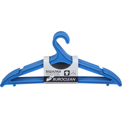 Плечики пластиковые, ассорти, 5шт, Buroclean