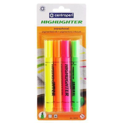 Набор маркеров Fax 8852, для выделения текста, 4 цвета 