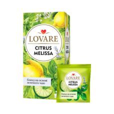Чай Lovare Citrus Melisa 24 пакета по 2 г в индивидуальных конвертах