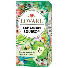Чай Lovare Bahamian Soursop 24 пакета по 2 г в индивидуальных конвертах