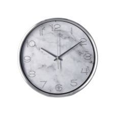 Часы настенные металлические Optima MARBLE, серый мрамор