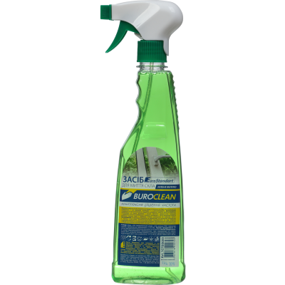Средство для мытья стекол с распылителем Buroclean 500 мл зеленое яблоко