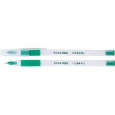Ручка масляная ECONOMIX ICEBERG 0,7 мм, пишет зеленым