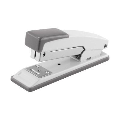 Степлер металлический, маленький, №24/6, 20 л., серый