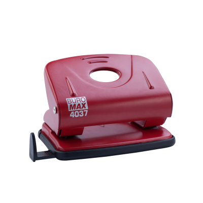 Дырокол металлический, до 20 л., 127х81х48 мм, крассный