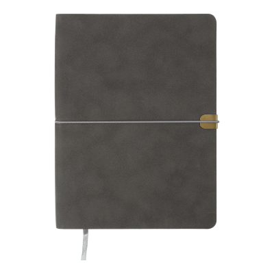 Ежедневник недатированный BEST, A5, серый, искусственная кожа