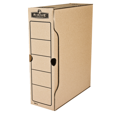 Бокс для архивации R-Kive Basics 100 мм, 850 листов А4, цвет "крафт"