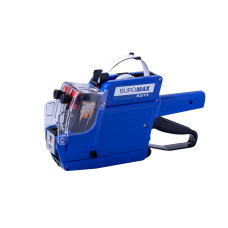 Этикет-пистолет, двухстрочный, вертикальный, синий Этикет-пистолет, двухстрочный, вертикальный, синий