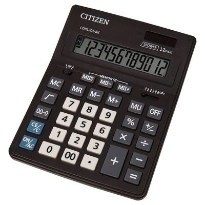 Калькулятор CDB1201 12 разрядов 2-питание, CITIZEN