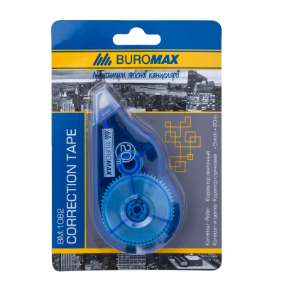 Корректор ленточный, 5 мм x 20 м, карт.блистер с европодвесом
