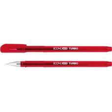 Ручка гелевая ECONOMIX TURBO 0,5 мм, пишет красным