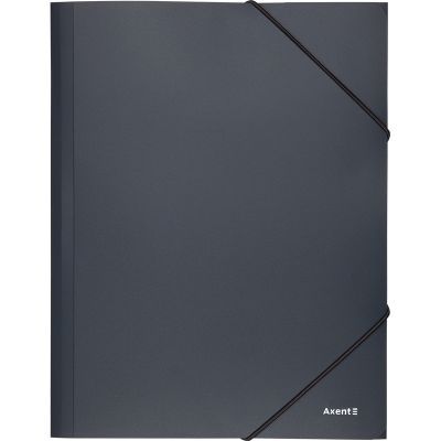 Папка на резинках, A4, серая