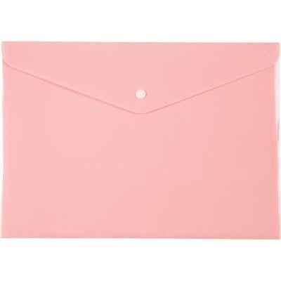 Папка на кнопке, А4, Pastelini, розовая