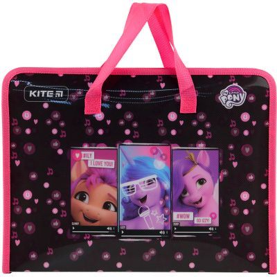 Папка-портфель на молнии, 1 отделение, A4, LP