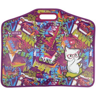 Портфель на липучках, 1 отдел., A3+ Kite Chilling Cat